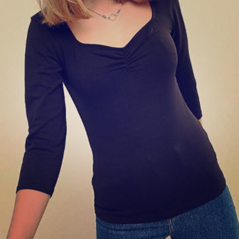 Express green sweetheart top